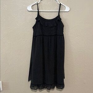 Black Polka Dot Kids Dress